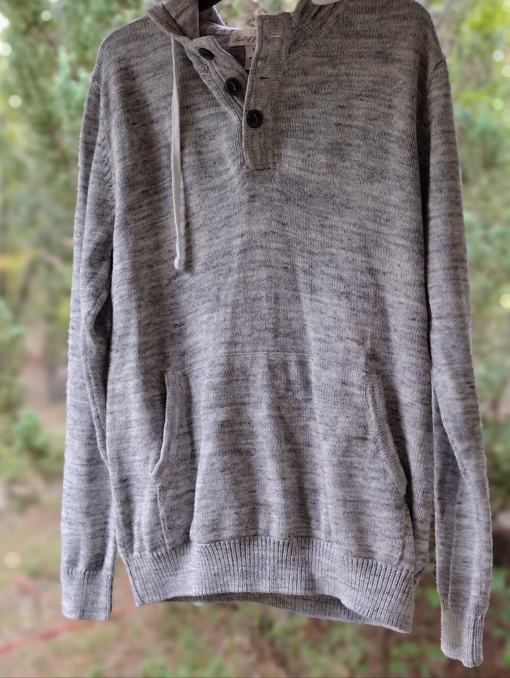 H&M Large.O.G.G. Label of Graded Goods Hoodie Sweater in Gray Size Large